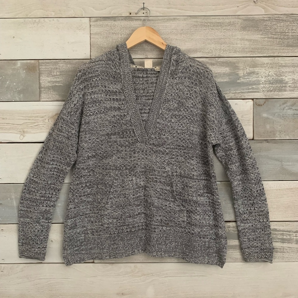 Roxy | Gray Marled Lightweight Pullover Sweater - image 1